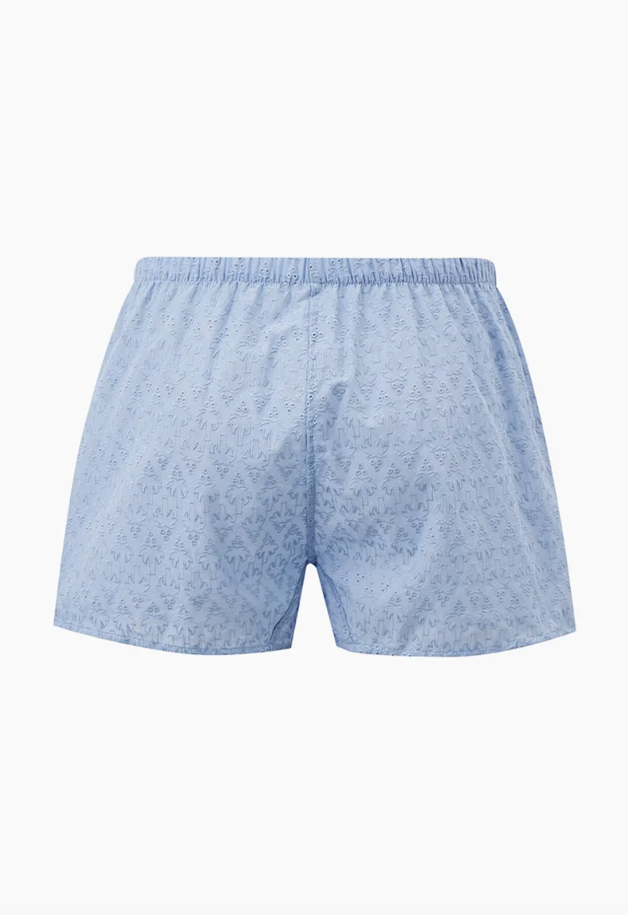CALLEBARRE Caleçon Bleu Clair Broderie Homme