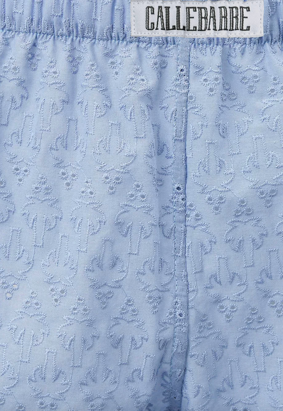 CALLEBARRE Caleçon Bleu Clair Broderie Homme