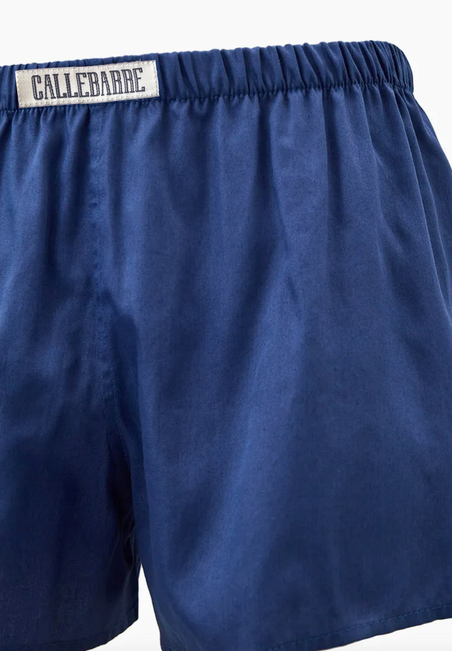 CALLEBARRE Caleçon Homme Indigo Coton Satiné 100%
