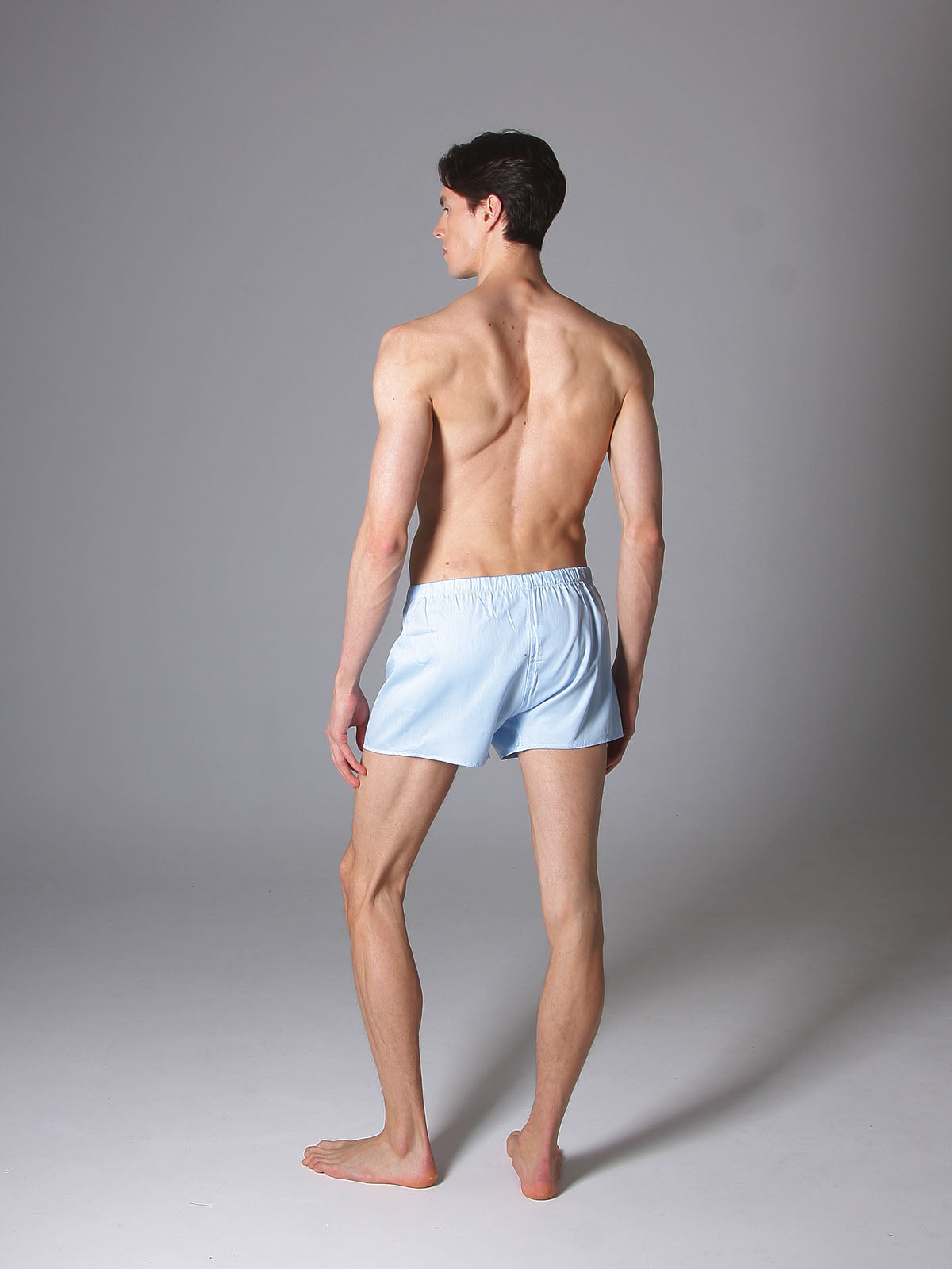 CALLEBARRE Caleçon Bleu Clair Homme Coton Satiné 100%