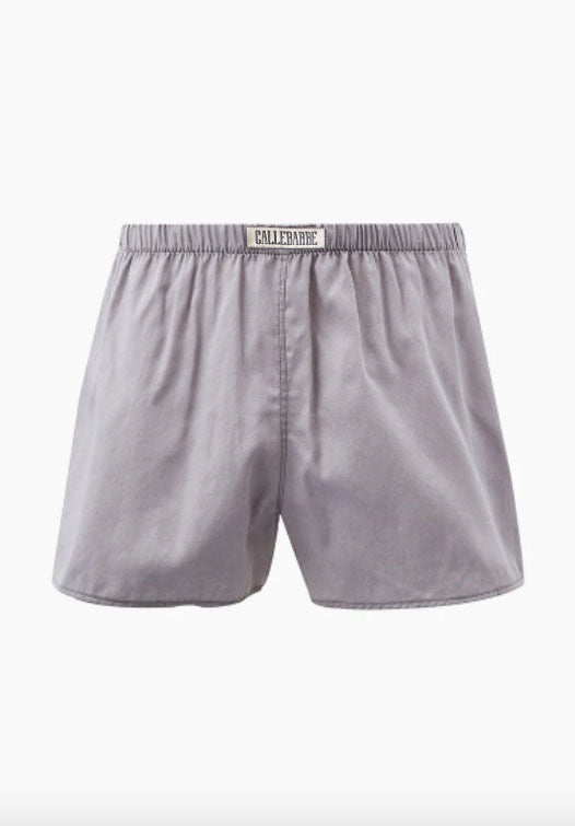 CALLEBARRE Caleçon Homme Gris Coton Satiné 100%