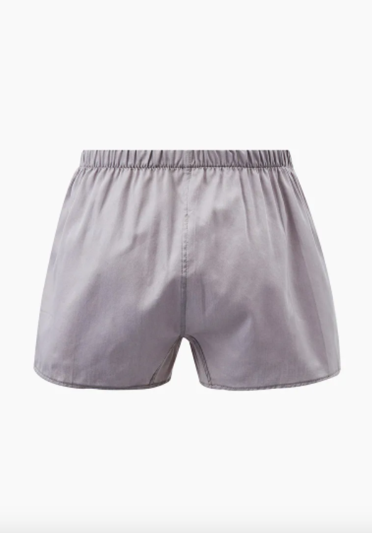 CALLEBARRE Caleçon Homme Gris Coton Satiné 100%