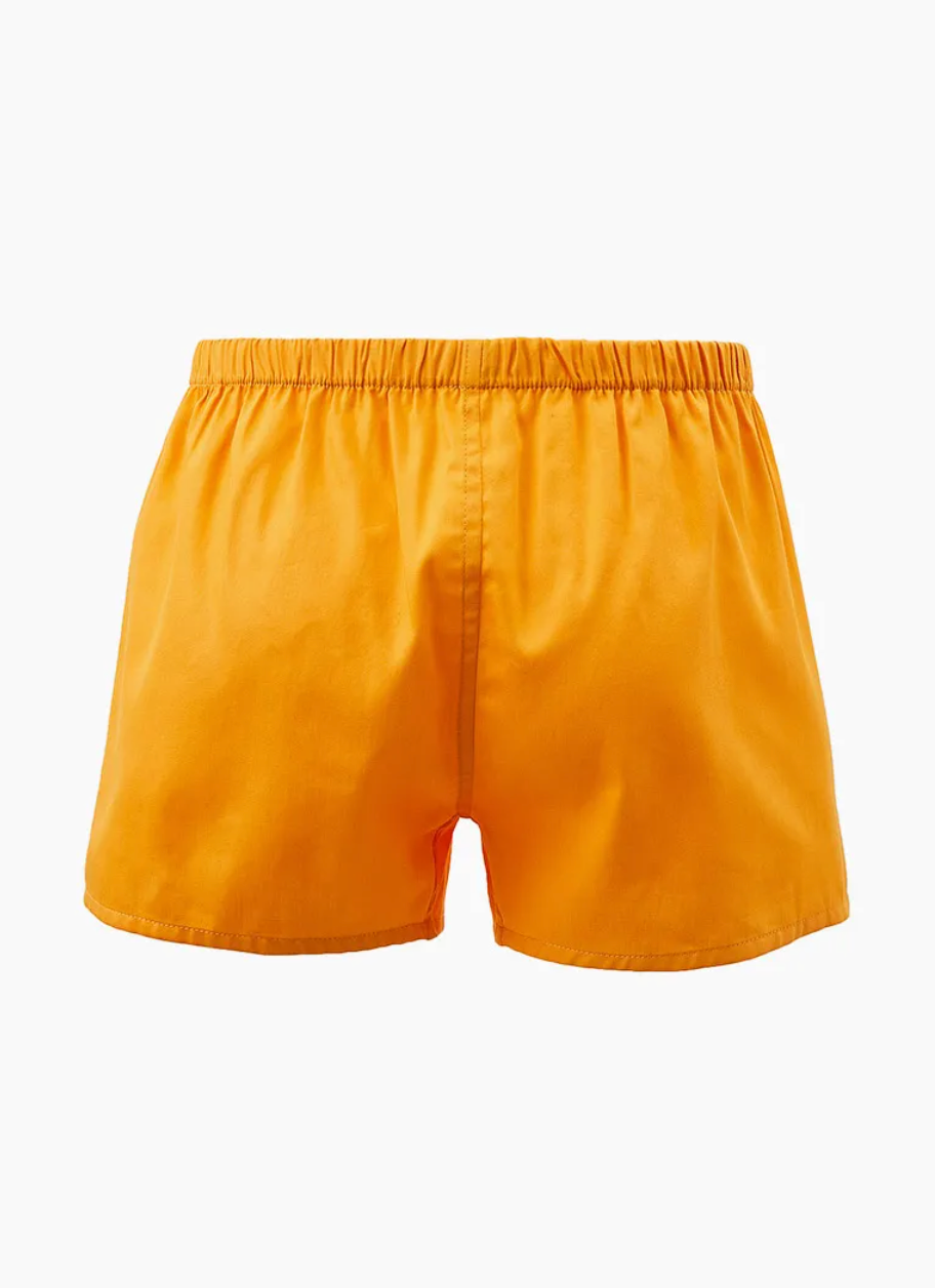 CALLEBARRE Caleçon Orange Homme Coton Satiné 100%