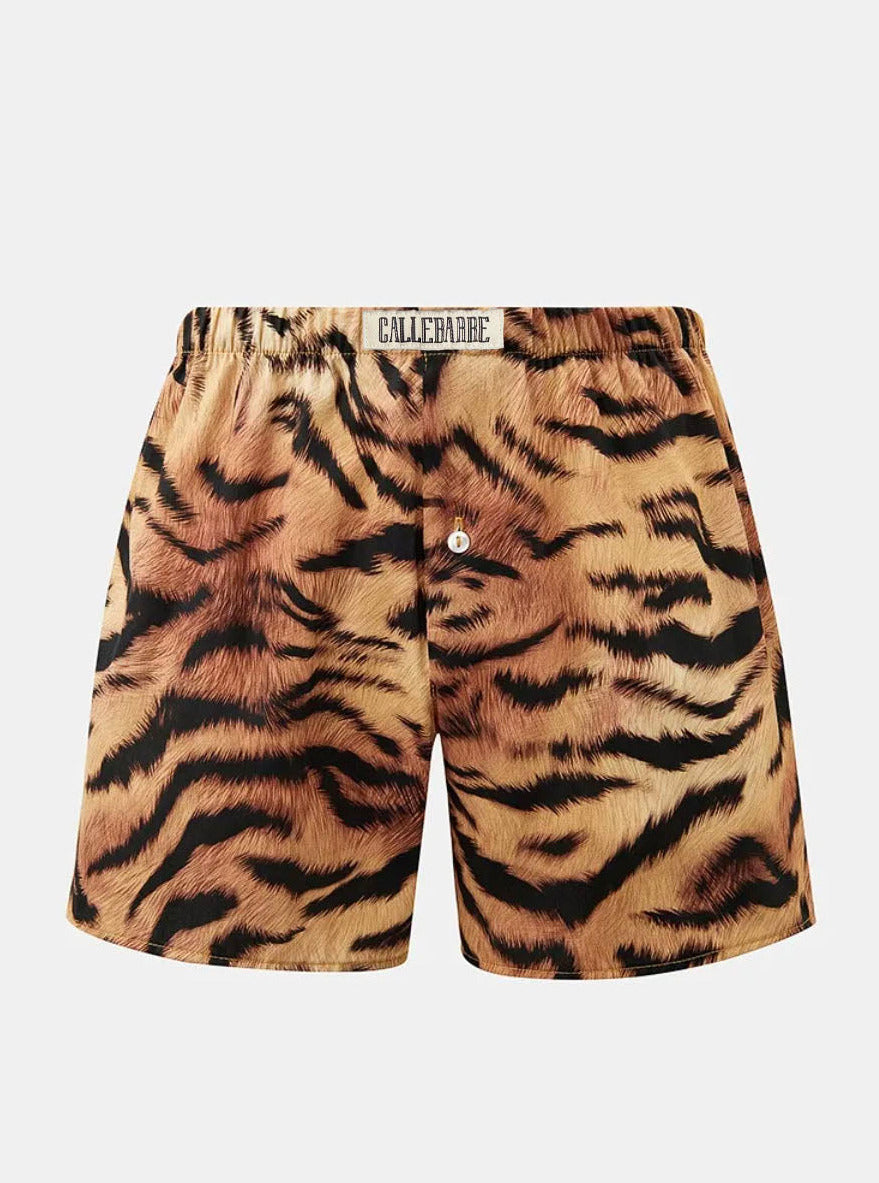 CALLEBARRE Caleçon Homme Tigre Coton 100%