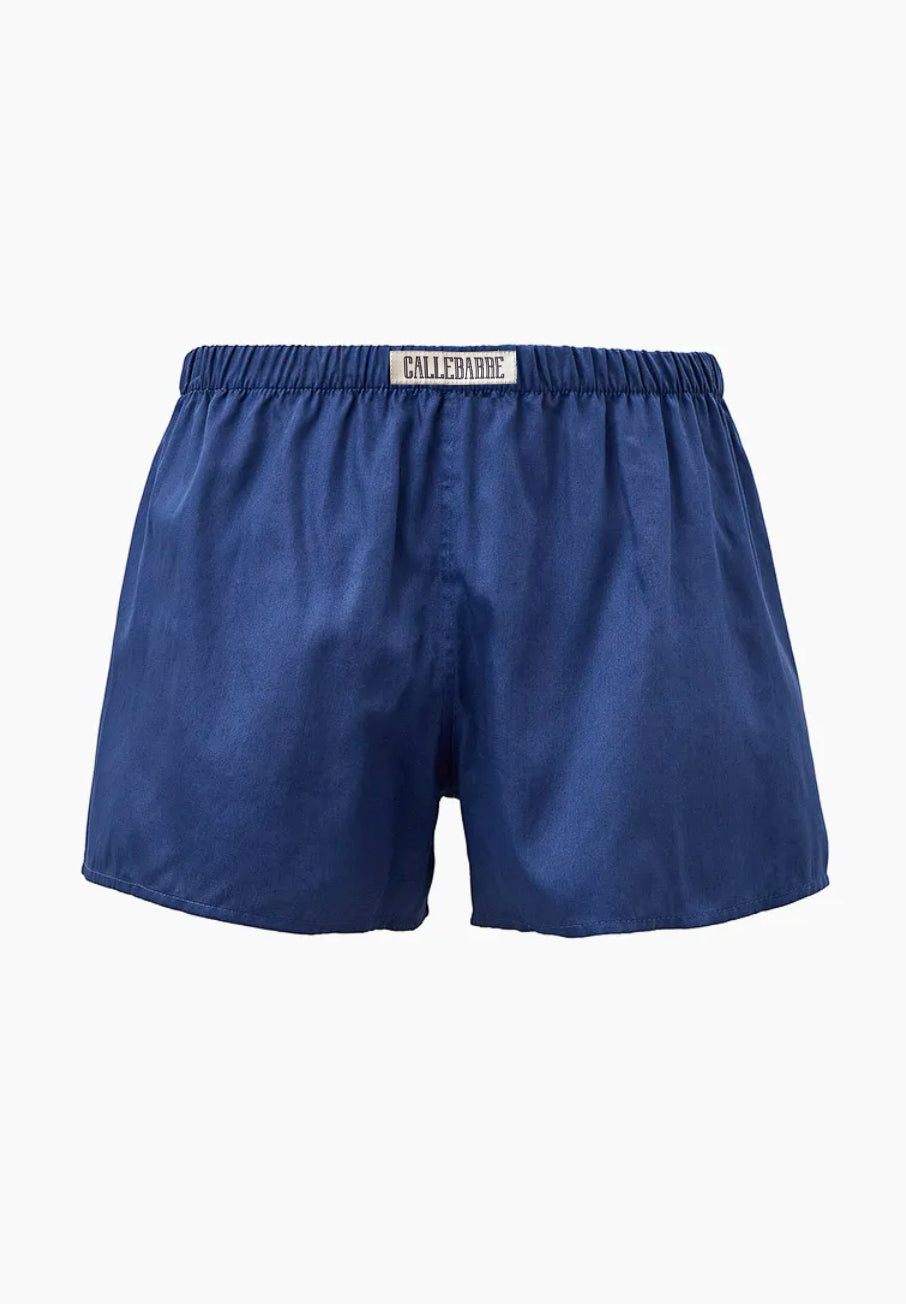 CALLEBARRE Caleçon Homme Indigo Coton Satiné 100%
