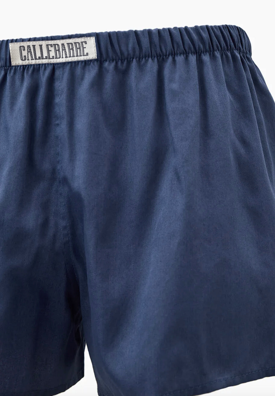 CALLEBARRE Caleçon Homme Indigo Coton Satiné 100%