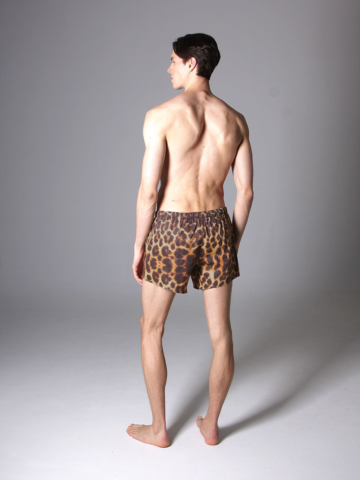CALLEBARRE Caleçon Homme Léopard Coton Satiné 100%