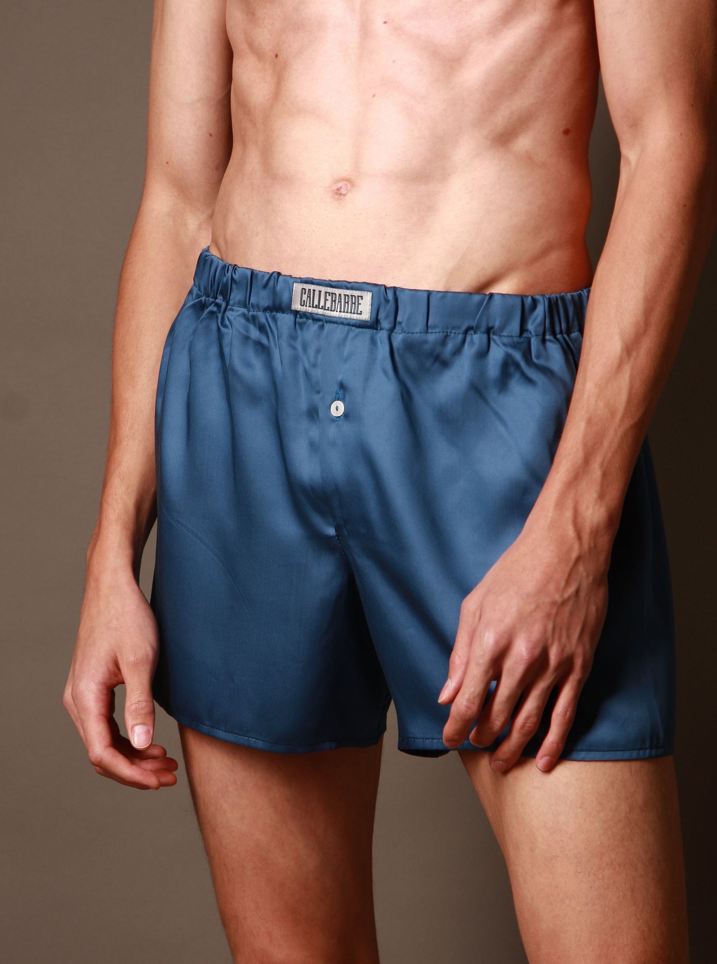 CALLEBARRE Caleçon Homme Bleu élégant