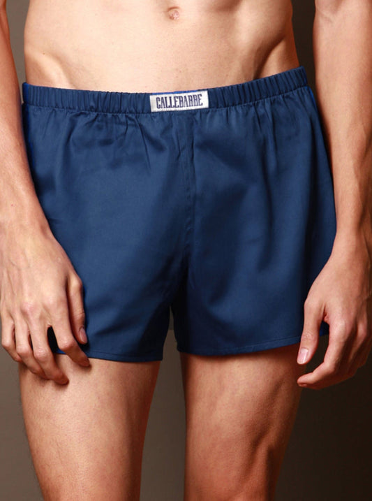 CALLEBARRE Caleçon Homme Indigo Coton Satiné 100%