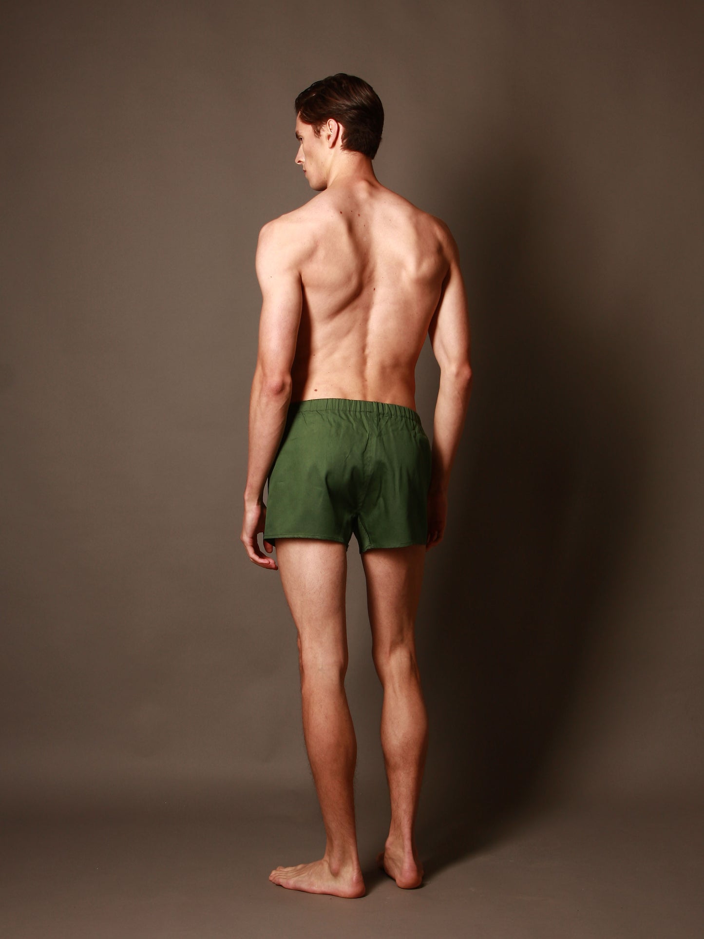 CALLEBARRE Caleçon Vert Homme Coton Satiné 100%
